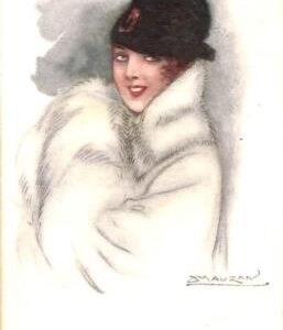 Lib7778 - VINTAGE POSTCARD - Glamour, Ladies, ARTIST SIGNED - Mauzan 1918