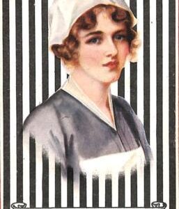 Lib7774 - VINTAGE Illustrated POSTCARD - Glamour, Ladies  NURSE - Poem 1918