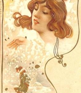 Lib7789 - VINTAGE Illustrated POSTCARD - Glamour, Ladies  LIBERTY STYLE - Nice!