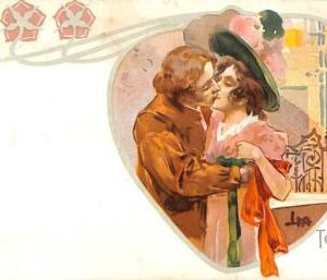 Lib7791  - VINTAGE POSTCARD - MUSIC Glamour  ARTIST SIGNED - METLICOVITZ Tosca