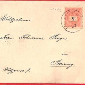 aa1933 - HUNGARY - Postal History -  COVER  1899
