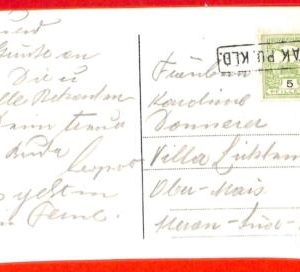 aa1922 - HUNGARY - Postal History -  Strange postmark on POSTCARD  - Military?