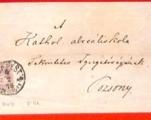 aa1936 - HUNGARY - Postal History -  COVER  1878