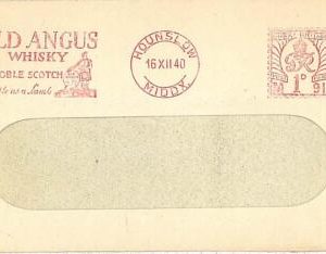 16416 - GB  - Postal History - WHISKEY spirits MACHINE POSTMARK on COVER FRONT