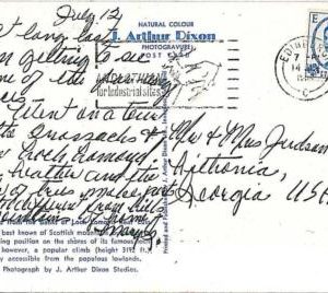 19182  - GB - POSTAL HISTORY - POSTMARK on POSTCARD: animals STAG