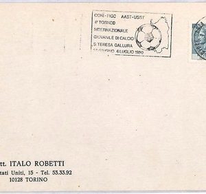 ai3988 - Italy - POSTAL HISTORY - Card - FOOTBALL - 1980