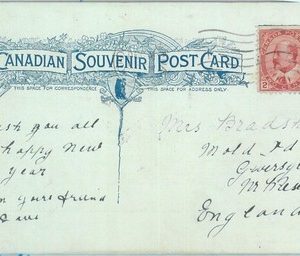 89171 - CANADA - POSTAL HISTORY -  SG# 176a from BOOKLET Single on POSTCARD