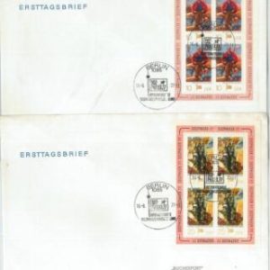 79287 - GERMANY DDR - Postal History - Michel # 2247/48 Kleinbogen on FDC COVER