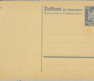 89272 - GERMANY  Reich - Postal History - Double STATIONERY CARD # P159