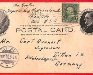 aa3688 - USA - POSTAL HISTORY -  Postal Stationery # UX18 to GERMANY 10.07.1902