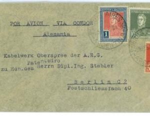 aa2984  - ARGENTINA - POSTAL HISTORY - AIRMAIL Cover to GERMANY Via CONDOR  1935