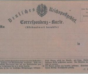 89295 - GERMANY - Postal History -  Postal STATIONERY FORMULAR Card
