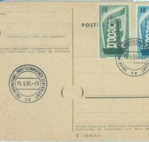 89306 - GERMANY  - Postal History -  FDC Card  EUROPA CEPT 1956