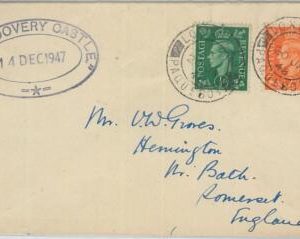 75271 - GB - Postal History - COVER  with PAQUEBOT postmark 1947