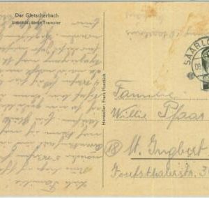 89333 - GERMANY Saar - POSTAL HISTORY -  Single stamp on POSTCARD 1947 Saarlouis