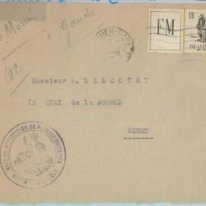81946 - FRANCE - Postal History - WAR Field Mail FRANCHISE MILITAIRE Infanterie