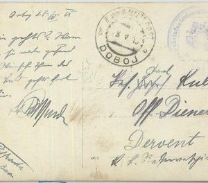 79512 - BOSNIA - POSTAL HISTORY - Military Postmark on POSTCARD  1915 DOBOJ