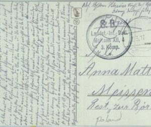 83935 - POLAND - POSTAL HISTORY: Military Mail FELDPOST POSTCARD: Białystok 1917