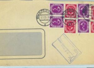 84090 - GERMANY  - Postal History -  REGISTERED COVER to ITALY 1953