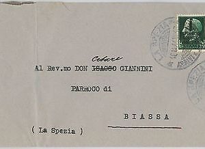 ITALIA RSI  - storia postale:  25 centesimi FIRENZE isolato su BUSTA 1944