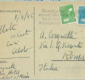 89376 - GERMANY Bund - POSTAL HISTORY - POSTCARD from HEIDELBERG 1946