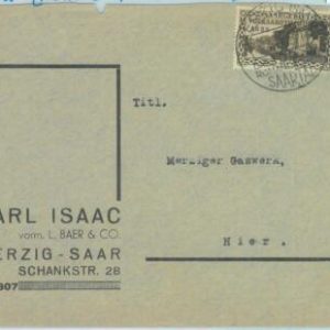 89358 - GERMANY Saar  - POSTAL HISTORY -  COVER : MERZIG Volksabstimmung 1935!