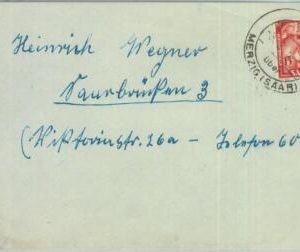 89360 - GERMANY Saar  - POSTAL HISTORY -  COVER from WEITEN Merzig  1952