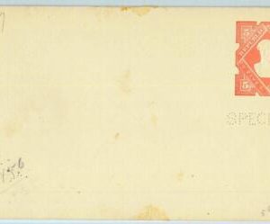 BK1590 - LIBERIA - POSTAL HISTORY - STATIONERY COVER  H&G # 5 -  SPECIMEN