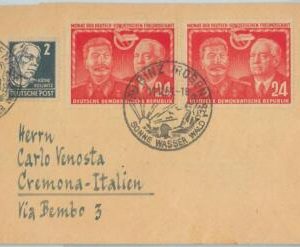 66779  - GERMANY  DDR - Postal History -  COVER to ITALY  1951