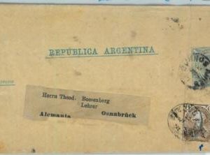 93802 - ARGENTINA - POSTAL HISTORY - Stationery NEWSPAPER WRAPPER to GERMANY