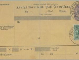 89233 - GERMANY Württemberg - Postal History - POSTAL STATIONERY COVER :  # 40