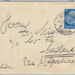 65692 - GERMANY - POSTAL HISTORY: Leverkusen AG postmark on COVER 1938 - CHEMIST