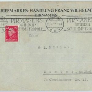 66727 - GERMANY  Reich - Postal History - ADVERTISING COVER 1927 - SHOES