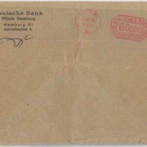 65693 - GERMANY - POSTAL HISTORY: MECHANICAL POSTMARK on COVER 1923