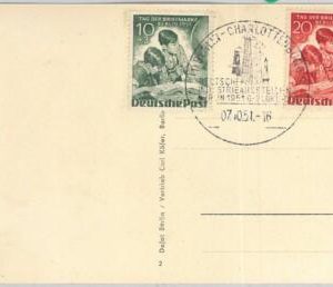 65695 - GERMANY Berlin -  POSTAL HISTORY - Michel # 80/81 on FDC POSTCARD  1951