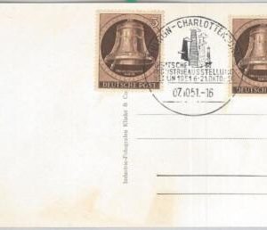 65696 - GERMANY Berlin -  POSTAL HISTORY - Michel 75*2  on   POSTCARD  1951