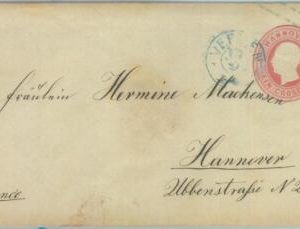 89239 - GERMANY Hannover - Postal History - STATIONERY COVER # U8 1861