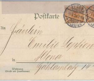 65689 - GERMANY -  POSTAL HISTORY - POSTCARD from ALTONA - Postmarked 9.9.99.9 !