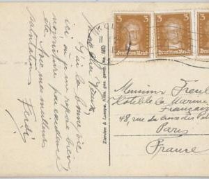 65691 - GERMANY -  POSTAL HISTORY - POSTCARD to PARIS 1928 - Goethe