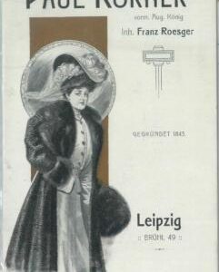 82248 -  GERMANY   -  Advertising  LEAFLET -  Glamour COUTURE dresses 1900