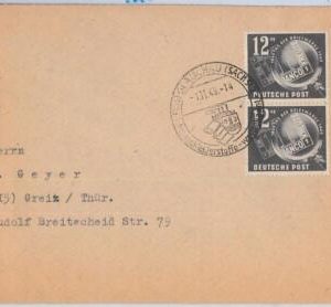 65699 - GERMANY - POSTAL HISTORY: SPECIAL POSTMARK on COVER 1949 Stamp centenary