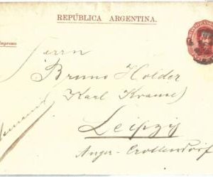72213 - ARGENTINA - POSTAL HISTORY - STATIONERY WRAPPER #1 to GERMANY 1887