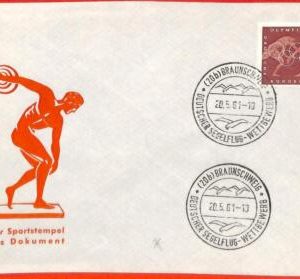 aa2427 - GERMANY - Postal History - SPECIAL POSTMARK on cover GLIDING 1960 Sport