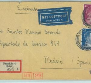 83532 - GERMANY - POSTAL HISTORY - COVER to SPAIN with Spanish CENSURE TAPE 1943