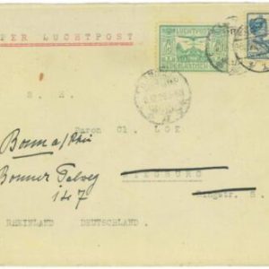 93674 - DUTCH INDIES Indonesia - POSTAL HISTORY - Airmail COVER to GERMANY  1929