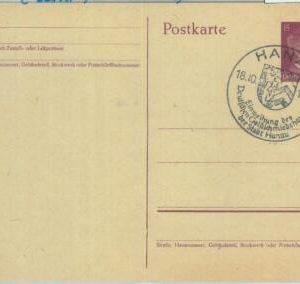 89269 - GERMANY - Postal History - Postmark on STATIONERY Card '42 GOLD minerals