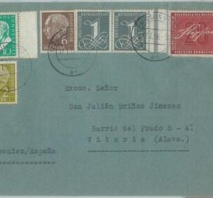 75247 - GERMANY - POSTAL HISTORY -  COVER to SPAIN   1956