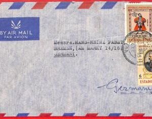 aa3960 - Portuguese India - POSTAL HISTORY -  AIRMAIL Cover to GERMANY 1950's
