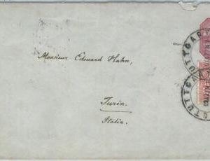 69948 - GERMANY:  Wurttenberg - POSTAL HISTORY - Stationery Cover  to ITALY 1877