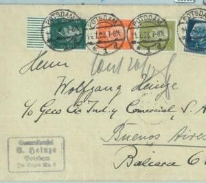68808 - GERMANY + ITALY - Postal History - MIXED franking on COVER to ARGENTINA